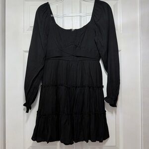 Trixxi Black Long Sleeve Dress